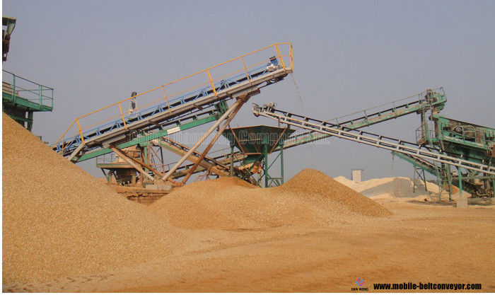 400mm تا 1200mm عرض کامیون کربن بارگیری تخلیه نوار نقاله برای سیمان