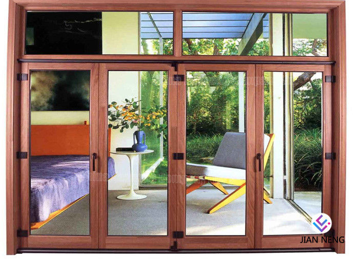 استرالیا Style Aluminum Casement Doors، آلومینیوم درب های کشویی کشویی با شیشه های مات شده Tempered